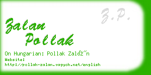 zalan pollak business card